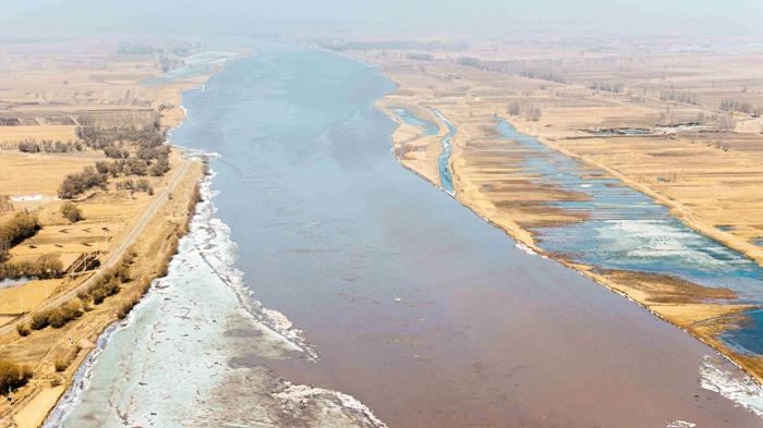 黃河上、中游分界壯觀開河