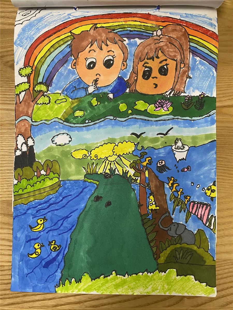 《夏日彩虹，保護(hù)地球》 孫睿陽(yáng) 7歲